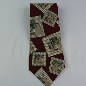 Pierre Cardin Brand Necktie Golf Themed